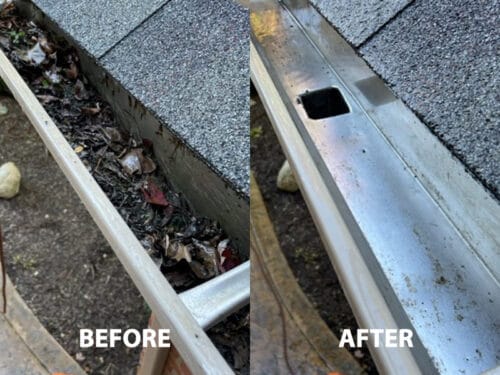 gutter cleaning image 1
