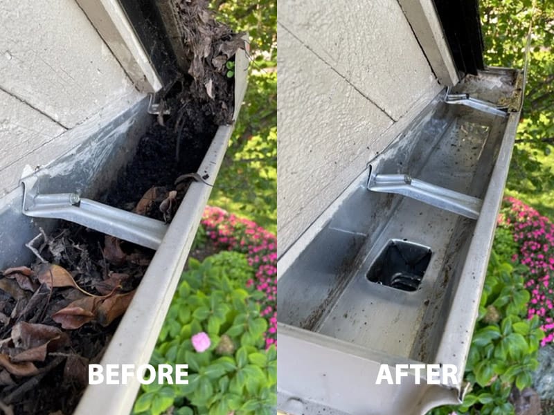 gutter cleaning image 2