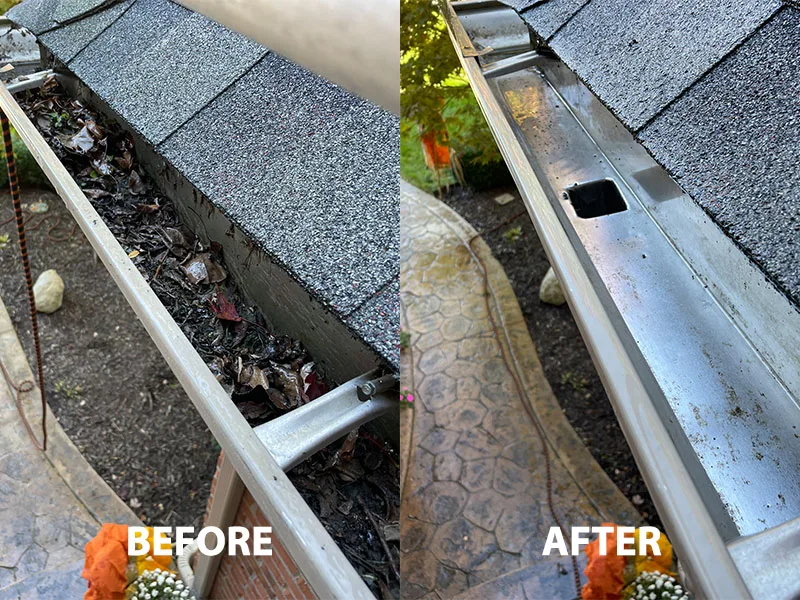 gutter cleaning image 3